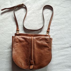 Fossil Cognac Saddle Bag